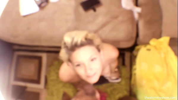 Petite Blonde Bimbo With Huge Tits Gagging On Bbc Until He Explodes Down Her Throat