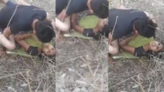 Gadis Ini Menggoda Teman-temannya Dengan Aksi Panas Di Alam Terbuka