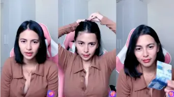 Live Miss Almira Tampilkan Belahan Payudara Yang Menggoda