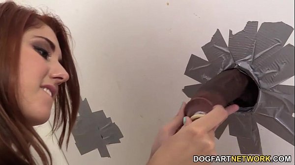 Rose Red Tyrell Takes A Thick Black Cock Through The Glory Hole
