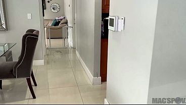Curvy Blonde Slut Gets Pounded In The Kitchen While Wearing Her Brand New Lace Lingerie
