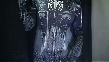 Indonesian Porn: Spiderman Cosplay Girl Gets Her Wet Pussy Destroyed