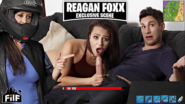 Stepmom Reagan Foxx Snatches Her Stepson’s Hard Cock Right From His Girlfriend’s Grip