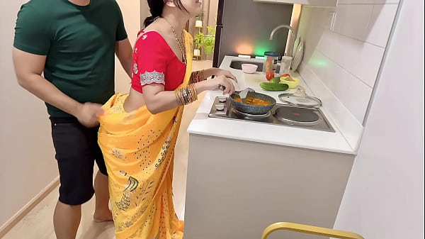 Curvy Indian Housewife Gets Hot And Bothered In The Kitchen