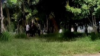 Fui CaÇar Um Solteiro Safado No Dogging! Marquei Com Os Fãs Na Praça E Eles Apareceram, Prontos Pra Putaria