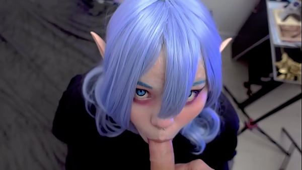 Sultry Goth Elf Furiyssh’s Enthralling Oral Embrace