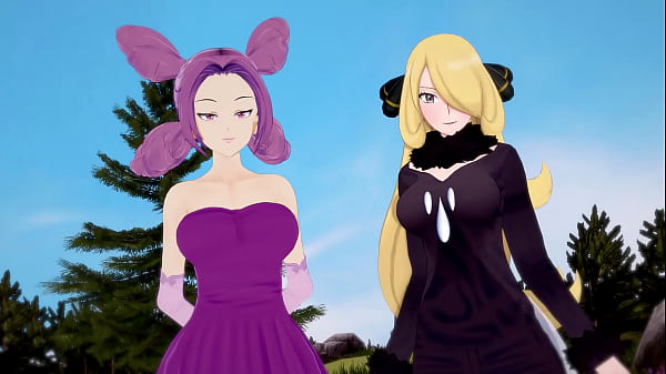Cynthia And Fantina’s Busty Pokémon Threesome Fantasy