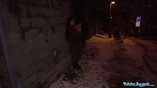 Lonely Party Girl Sneaks Away For Secret Audition – Public Agent