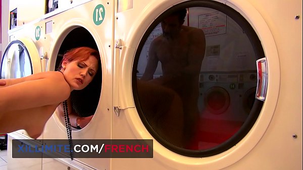 Passionate Encounter With A Fiery French Redhead In The Laundromat