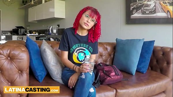 Innocent Redhead Latina Audition: Deep Throat, Dripping Pussy, And A Cum-filled Finish