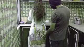 Indian Desi Bhabhi Gets Fucked Hard In Kitchen While Cooking, Her Moans In Hindi Audio