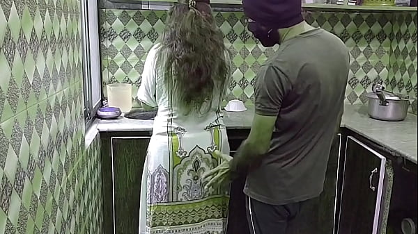 Indian Desi Bhabhi Gets Fucked Hard In Kitchen While Cooking, Her Moans In Hindi Audio