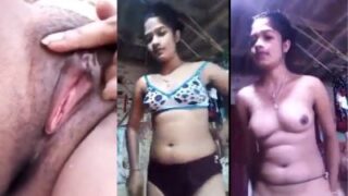 A Horny 18-year-old Slut Films Her Naked Body For Her Fuck Buddy.
