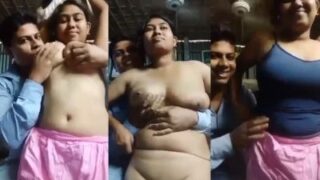 A Horny Bastard Pounds His Big-titted College Girlfriend In A Desi Porn Flick