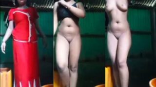 Indian Girl From Assam Strips Down And Films Her Own Hot Striptease Mms