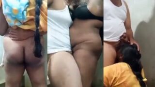 Telugu Lady Deepthroats A Thick Cock, Moaning As She Takes It Standing