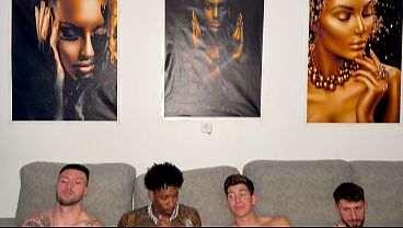 Interracial Gangbang: Dvp With Horny Indian
