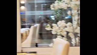 Compilation Of Horny Couple – Flashing Tits In A Restaurant And Jerking Off – Beach Pussy, Showing Off In Public, And Stroking