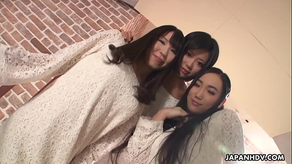 Three Filthy Asian Sluts Getting Their Wet Holes Devoured