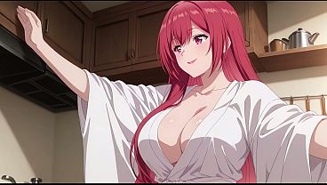 Stepson Walked In Early, Found His Dad’s Wife Bending Over The Stove In A Tiny, See-through Robe. Kureha Enomoto’s Filthy Hentai Cosplay (ai-generated)