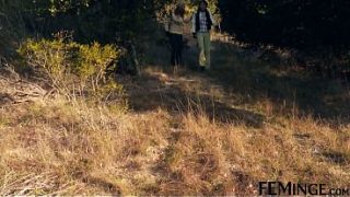 Feminge 4k – Raven-haired Sluts Fucking Wildly In The Open Air