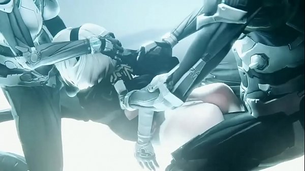 Nier Automata’s First Tight [ass]embly – 2b’s Robotic Fuck Test