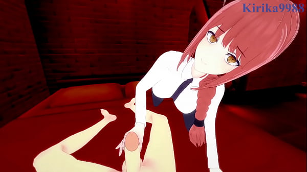 Makima And Power Fucking Hard, Raw And Desperate, From Chainsaw Man—drenched In Sweat, Moaning In My Pov