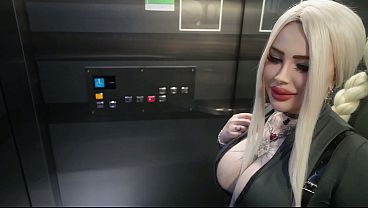 Stranger In The Elevator Demands I Fuck Her, Public Fucking