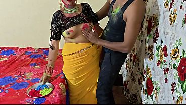 Holi Ke Rang Mein Devar Bhabhi Ki Chudai Ki Raat, Hindi Audio Mein Sexy Celebration