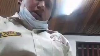 Corona Prevention Squad Lady Sliding Her Fingers Deep Into Her Wet Pussy