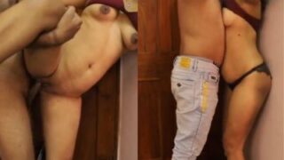 Desi Aunty Gets Her Tight Pussy Stretched By The Horny Delivery Boy