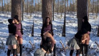 Nri Girls Get Wild, Fucking Each Other In The Snow