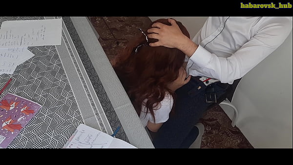 Redhead Schoolgirl Gags And Gulps Down A Hot Load
