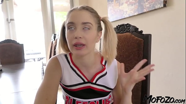 Mofozo.com – Fresh 18 Year Old Cheerleader Takes A Hot Load Deep Down Her Throat