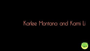 Passionate Lesbian Action With Karlee Montana And Kami Lee Explodes Into A Filthy Threesome.