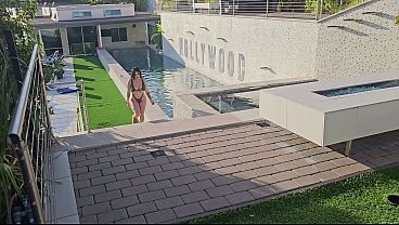 Huge Ass Latina Tokyo Lynn Gets Fucked Hard By The Pool In The Hollywood Hills