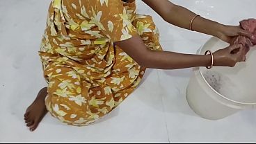 Indian Maid Moans About Her Aching Back, Master Gives Her A Deep Rubdown Then Blows His Load All Over Her Tits And Mouth