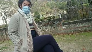 Risky Throat Action In The Open Park For Everyone To See