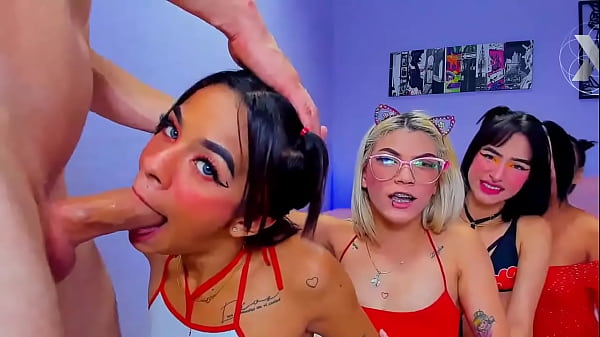 Sluts Line Up To Drain A Thick Cock