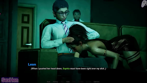 Wife Sneaks Under The Couch, Takes My Hard Cock In Her Mouth, And Lets Me Cum Deep In Her Throat While Her Husband Watches Every Drop Slide Down | That New Teacher | Hentai Games P2
