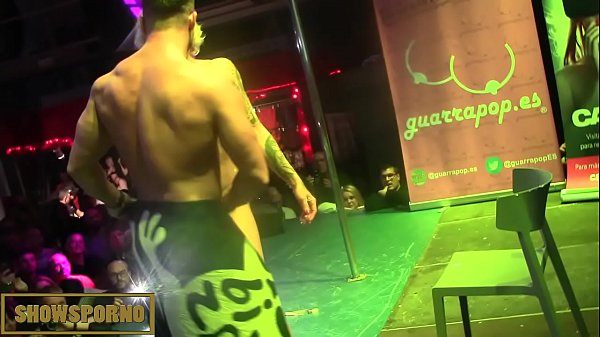Hot Blonde Stripper Grinding On Stage With Her Male Partner