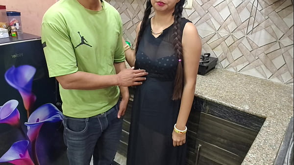Indian Desi Bhabhi Gets Fucked Rough By Her Devar In The Kitchen, Moaning In Hindi