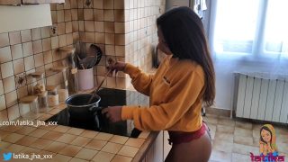 Latika Jha – Lj_015 – Horny Indian Teen With Massive Tits Getting Pounded Hard In Her Kitchen / Raw Home Fuck