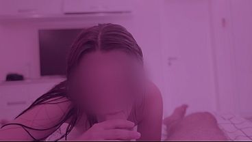 Passionate Brunette Takes Every Last Drop Of My Load Down Her Throat