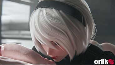 2b From Nier Automata’s Begging To Suck And Ride A Huge Cock, Getting Filled With Cum In A Messy Creampie Finish | 3d Animated Fuck