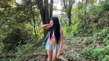 Lost Little Slut In The Woods Gets Rammed By A Thick Spanish Cock.