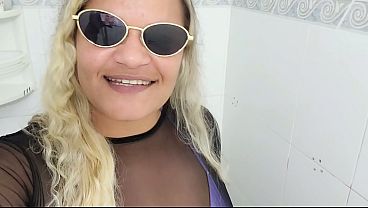 Loira Latina Se Derramando De Prazer Para O José