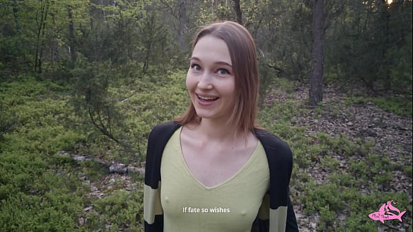 Sex-crazed Forest Slut Made Me Explode Down Her Throat