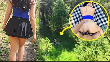 Almost Creamed That Tight Asian Pussy While We Were Fucking On The Hiking Trail