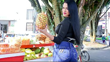 Thick Latina With Massive Tits Bent Over And Ready For Doggy After Gagging On A Hard Cock